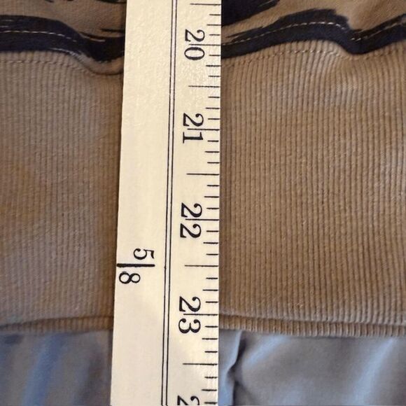 NEW! AGOLDE Folded Sleeve Mock Neck Sweatshirt Serpentine Tigress Stripe Size XS - Picture 12 of 13